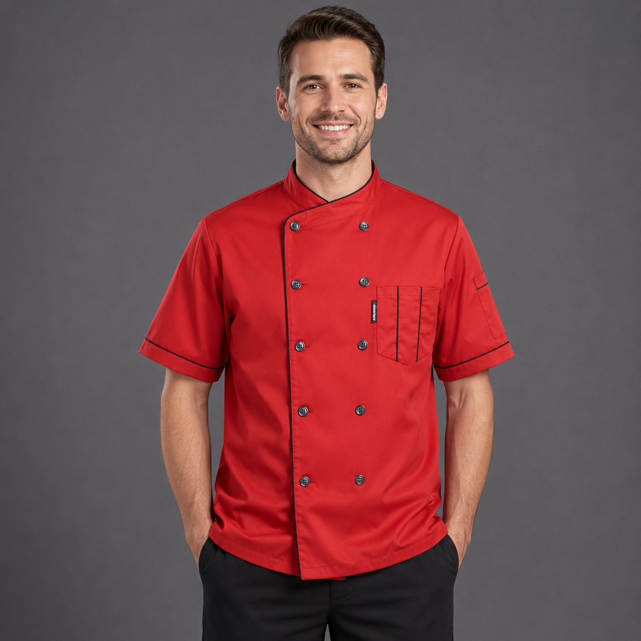 Unisex Professional Chef Jacket – Long & Short Sleeve | Restaurant Kitchen Coat | 3 Colors | Sizes M–4XL