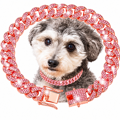 💎 Diamond Link Dog Collar | Mayu Life Pet Collection