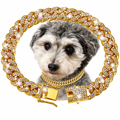 💎 Diamond Link Dog Collar | Mayu Life Pet Collection